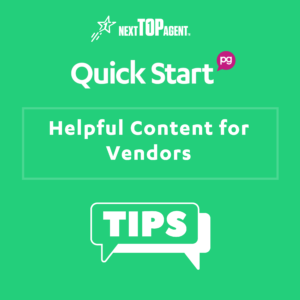 Helpful Content for Vendors